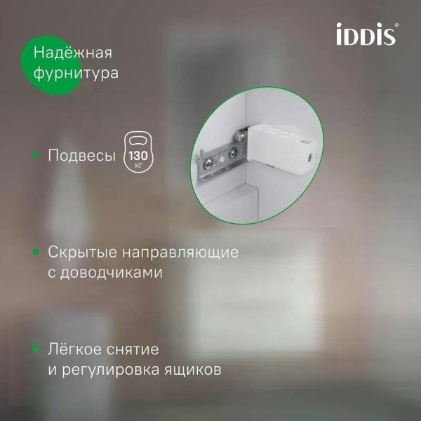 Тумба подвесная Iddis Cloud X 80 см белая (CLX80W0i95)
