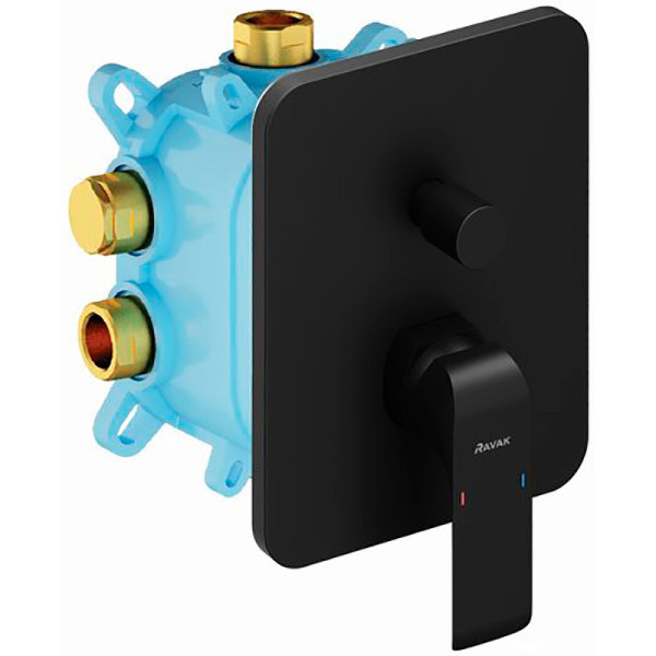 Смеситель для душа Ravak FL 065.20 для R-box внешняя часть черный (X070179)