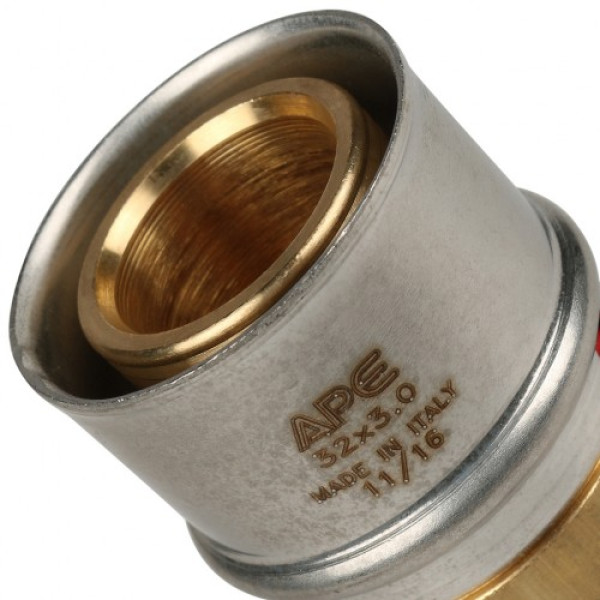 Соединение прямое 32*32 Stout (пресс, латунь) SFP-0003-003232 Соединение прямое 32*32 Stout (пресс, латунь) SFP-0003-003232
