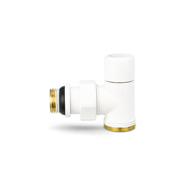 Клапан настроечный угловой 1/2"х3/4"(18)ЕК Varmega VMDV03 (белый) (VMDV03-110415)