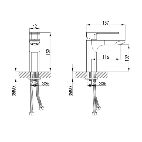 Смеситель для раковины Iddis Slide (SLIBL00i01) Смеситель для раковины Iddis Slide (SLIBL00i01)