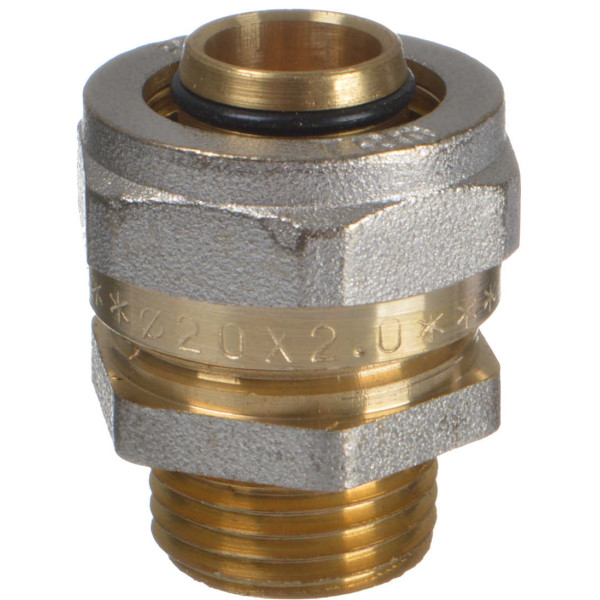 Соединение прямое 20*1/2"Н TeRma (обжим) (01051) Соединение прямое 20*1/2"Н TeRma (обжим) (01051)