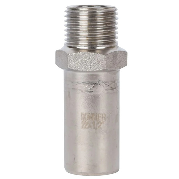Вставка резьбовая 22х1/2"Н Rommer из нержавеющей стали (пресс) (RSS-0024-002212) Вставка резьбовая 22х1/2"Н Rommer из нержавеющей стали (пресс) (RSS-0024-002212)