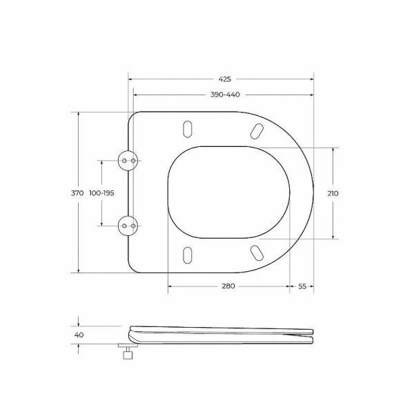 Унитаз компакт BelBagno Energia без бачка с сиденьем микролифт (BB8134CPR/SC)