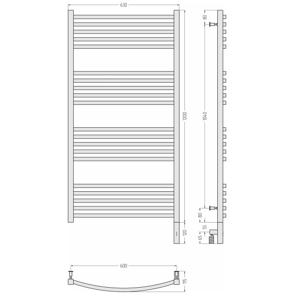 Полотенцесушитель электрический Сунержа Аркус 3.0 1200x600 провод справа матовый чёрный (31-5705-1260) Полотенцесушитель электрический Сунержа Аркус 3.0 1200x600 провод справа матовый чёрный (31-5705-1260)