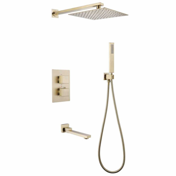 Душевая система Abber Daheim золото матовое (AF8250G) Душевая система Abber Daheim золото матовое (AF8250G)