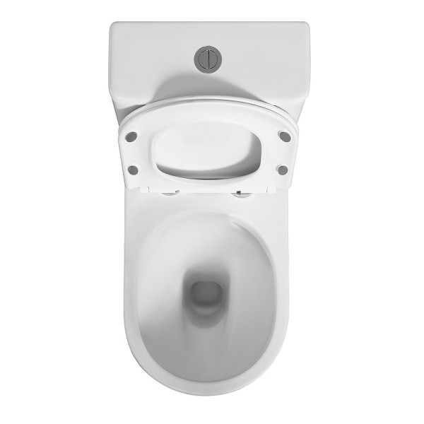 Унитаз напольный Azario Bonelle с сиденьем с микролифтом белый (AZ-1229A)