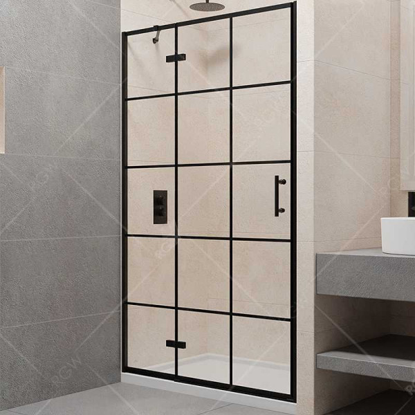Душевая дверь RGW Passage 120x195 стекло прозрачное, профиль черный (41080712-84L)