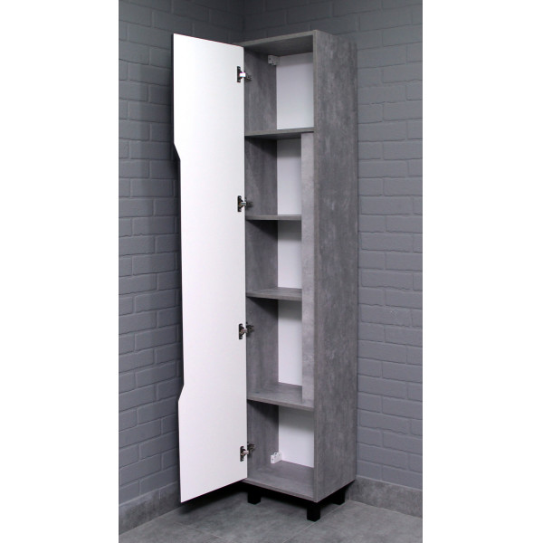 Пенал напольный 40 Loft без ящика универсальный бетон Домино (DL5605P)