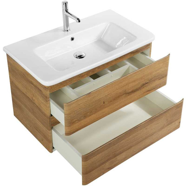 Тумба подвесная BelBagno Albano-CER 80 Rovere Rustico (ALBANO-CER-800-2C-SO-RR)