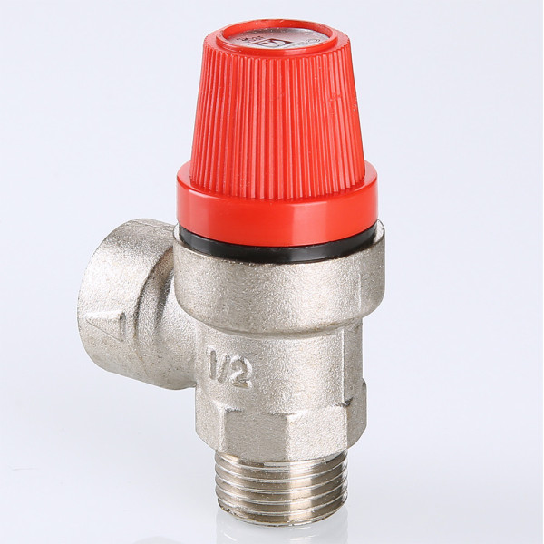 Клапан предохранительный 1/2" (3 бар, никель) Valtec (VT.496.N.0430) Клапан предохранительный 1/2" (3 бар, никель) Valtec (VT.496.N.0430)