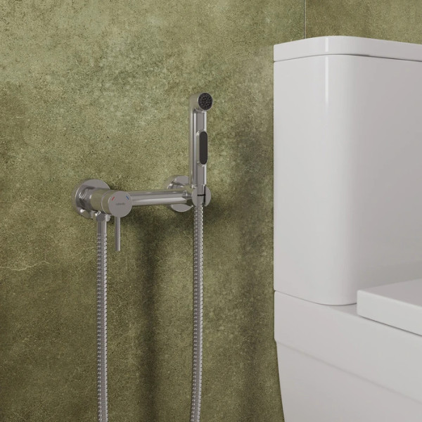 Смеситель с гигиеническим душем Milardo Tidy хром глянцевый (TIDSB15M08)