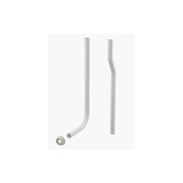 Труба водосливная Alcaplast DN32 состоящая из двух частей + прокладка гофрированная (A95) Труба водосливная Alcaplast DN32 состоящая из двух частей + прокладка гофрированная (A95)