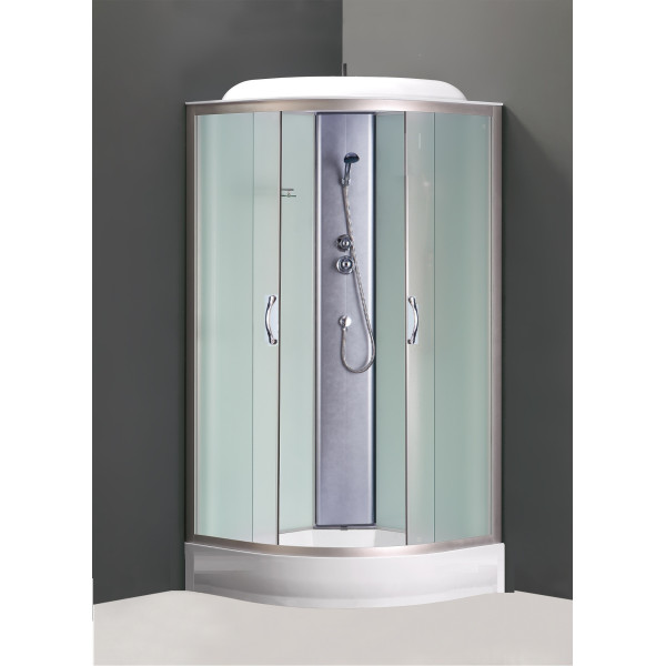 Душевая кабина Loranto Sunway 80x80 стекло матовое, профиль хром матовый (CS-6681F 80*80*215)