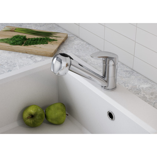 Смеситель для кухни Santek Мавис с выдвижным изливом хром (WH5A42011C001) Смеситель для кухни Santek Мавис с выдвижным изливом хром (WH5A42011C001)