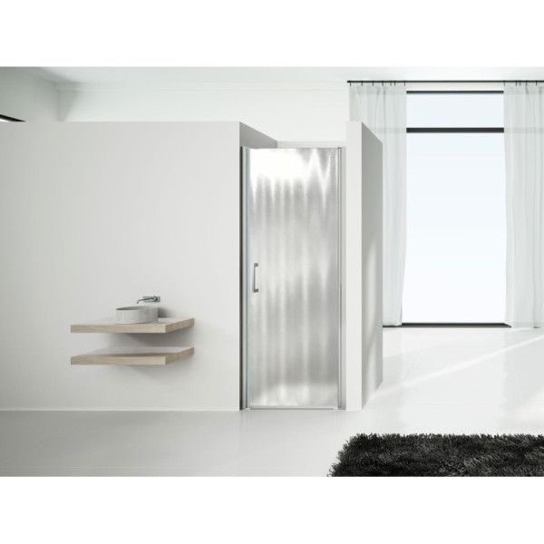 Душевая дверь Vincea Orta 800х1900 стекло шиншилла, профиль хром (VPP-1O800CH-R)