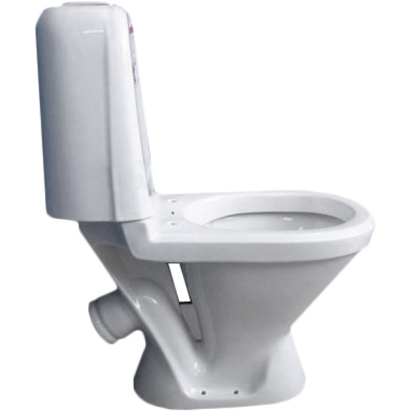 Унитаз-компакт Sanita Самарский комфорт 640х350х805 с сиденьем с микролифтом, косой выпуск