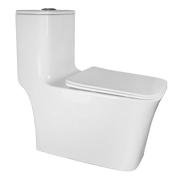 Унитаз напольный Azario Stoun 405x750x780 с сиденьем с микролифтом белый (AZ-1109)