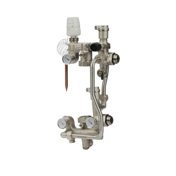 Модуль подмешивающий Okseler с термостатом 20-60°С, байпасом и перепускным клапаном, без насоса 180 мм (Oks00737) Модуль подмешивающий Okseler с термостатом 20-60°С, байпасом и перепускным клапаном, без насоса 180 мм (Oks00737)