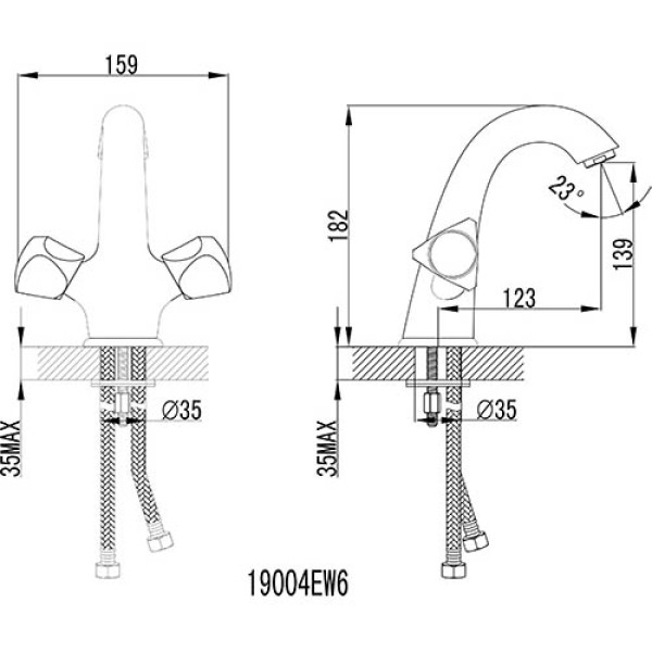 Смеситель для раковины Iddis Praktic Plus (PRPSB00i01)