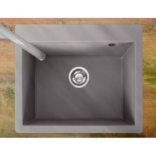 Мойка для кухни Rea Lin grey гранит 60x50x22,5 серая (ZLE-00131)