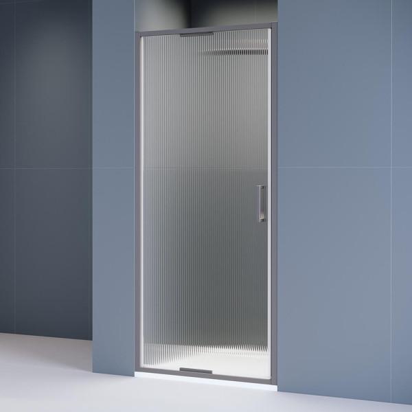 Душевая дверь RGW Stilvoll 100x195 стекло Ribbed (ребристое), профиль серый (70320510-1510) Душевая дверь RGW Stilvoll 100x195 стекло Ribbed (ребристое), профиль серый (70320510-1510)