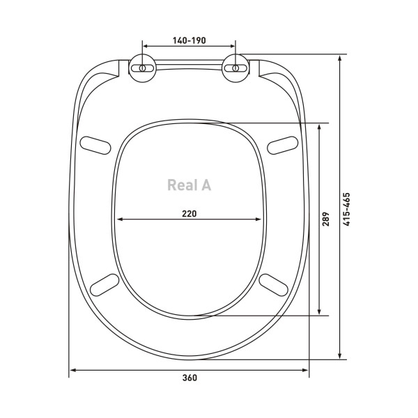 Сиденье для унитаза Berges Real A белое (10301)