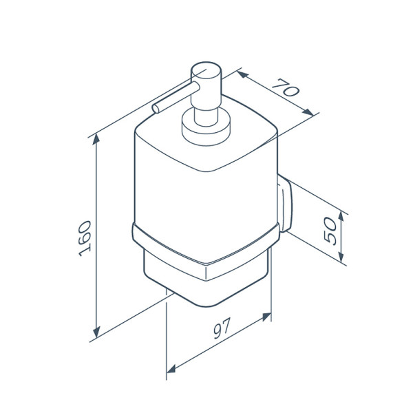 Дозатор для жидкого мыла с настенным держателем AM.PM Gem (A9036922) Дозатор для жидкого мыла с настенным держателем AM.PM Gem (A9036922)
