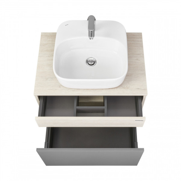 Тумба подвесная Aquaton Лофт Урбан 650x450x510 черный, орегон (1.A254.0.01L.QX6.0)