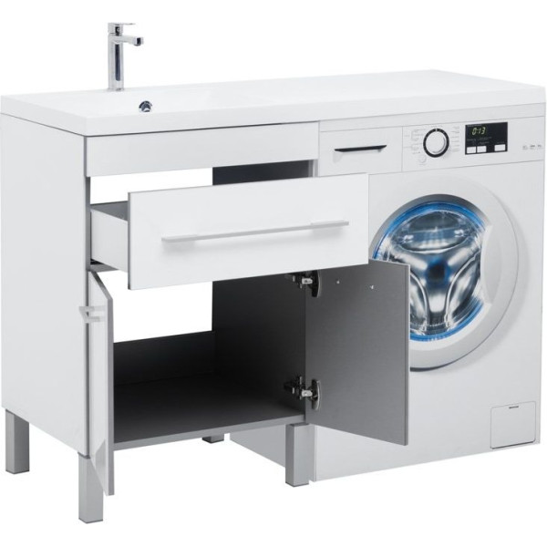 Тумба напольная Aquanet Верона 58 474х570х832 1 ящик, 2 двери, белая (182507)