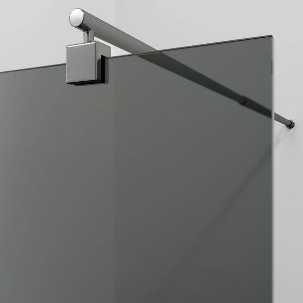 Душевое ограждение WasserKRAFT Rur 120x200 стекло тонированное, профиль графит (30W40GR-TG)