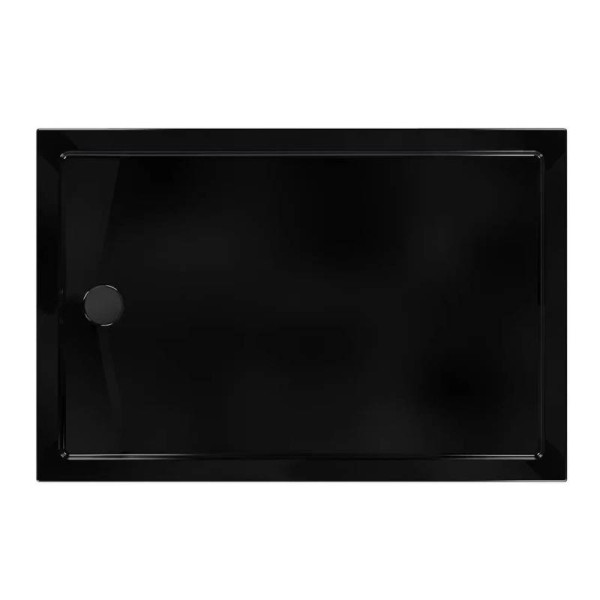 Душевой поддон Melodia Square 120х80х13 чёрный, слив 90 мм (MTYSQ12080Bk)