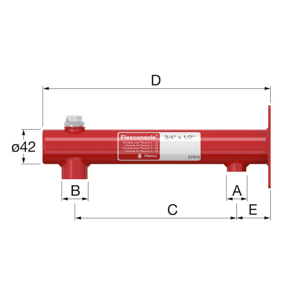 Консоль Flamco Flexconsole 3/4"*3/4" (для баков 8-25 л) (27911)