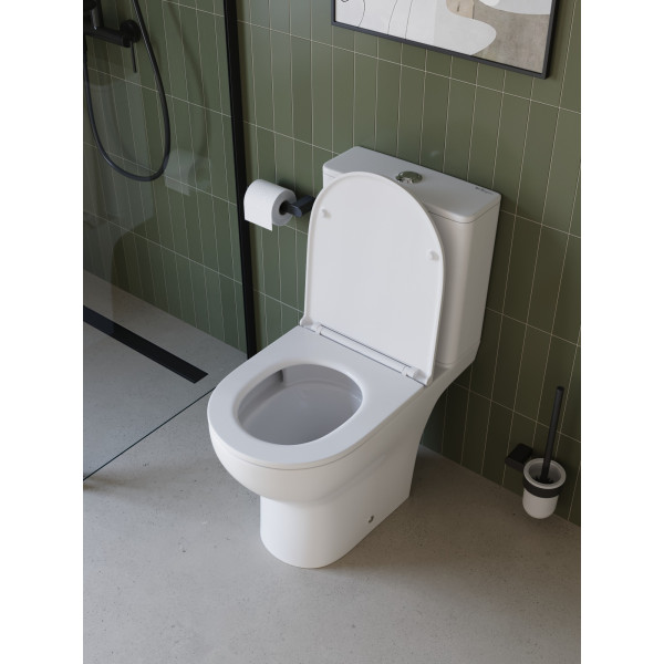 Унитаз-компакт BelBagno Уюе со смывом Торнадо с сиденьем soft close P-trap белый (BB2802CP/T-TOR/SC) Унитаз-компакт BelBagno Уюе со смывом Торнадо с сиденьем soft close P-trap белый (BB2802CP/T-TOR/SC)