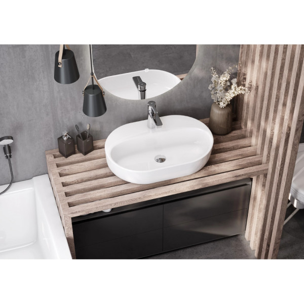 Раковина накладная Santek Одри 620x420x130 белая (1WH501710) Раковина накладная Santek Одри 620x420x130 белая (1WH501710)