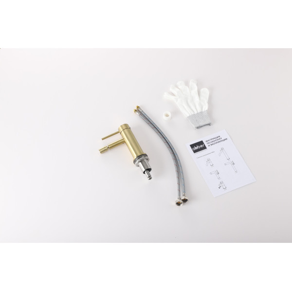 Смеситель для биде Abber Wasser Kreis 316 золото брашированное (AF8124BG) Смеситель для биде Abber Wasser Kreis 316 золото брашированное (AF8124BG)