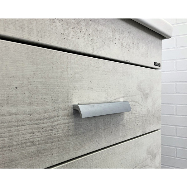 Тумба подвесная Comforty Никосия 700x500x450 дуб белый матовый с раковиной (00-00001507) Тумба подвесная Comforty Никосия 700x500x450 дуб белый матовый с раковиной (00-00001507)