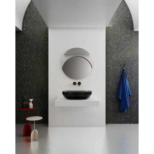Раковина накладная ABBER Kristall 60x40 черная (AT2805Onyx) Раковина накладная ABBER Kristall 60x40 черная (AT2805Onyx)