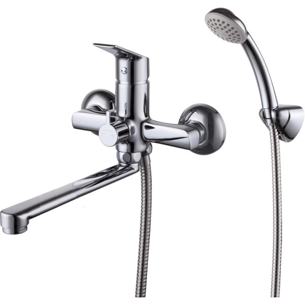 Смеситель для ванны и душа Milardo Nelson с душевым гарнитуром хром глянцевый (NELSB00M02) Смеситель для ванны и душа Milardo Nelson с душевым гарнитуром хром глянцевый (NELSB00M02)