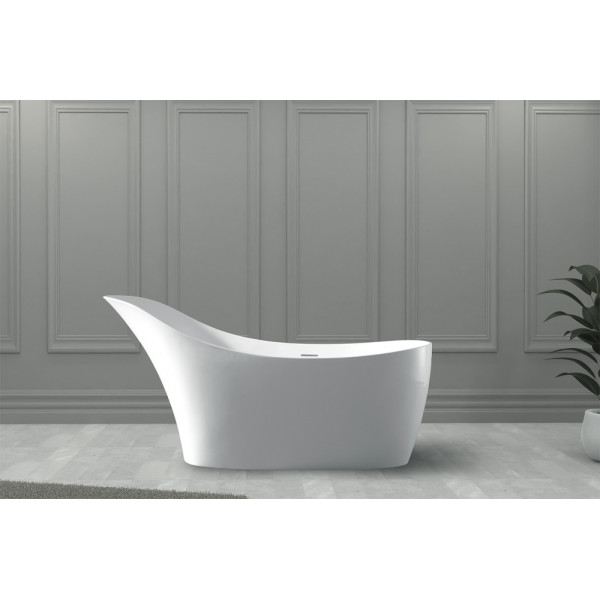 Ванна из искусственного камня Abber Stein 169x75 белая матовая (AS9618) Ванна из искусственного камня Abber Stein 169x75 белая матовая (AS9618)