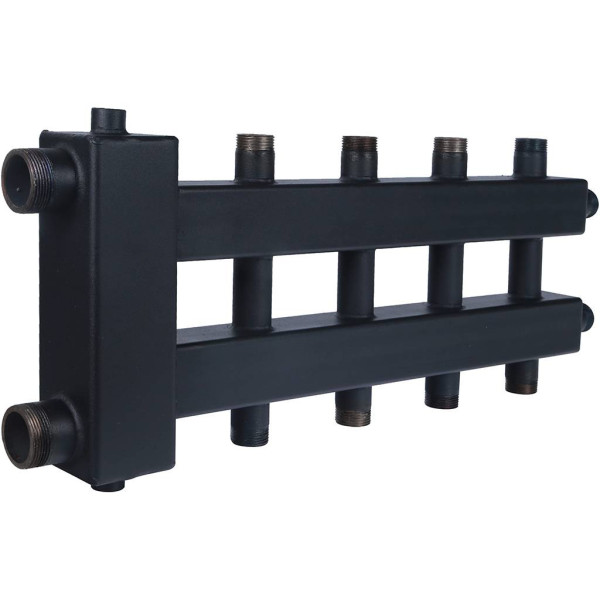 Коллектор с гидроразделителем Rommer на 2+2+1 контура (дублер компакт) (RDG-0018-024025) Коллектор с гидроразделителем Rommer на 2+2+1 контура (дублер компакт) (RDG-0018-024025)