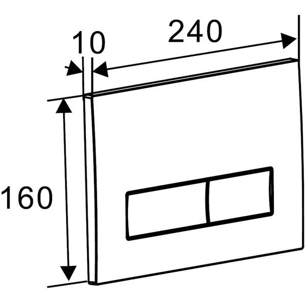 Клавиша смывная Azario черный матовый (AZ-015.04) Клавиша смывная Azario черный матовый (AZ-015.04)