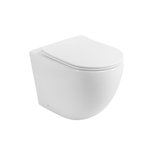 Унитаз приставной BelBagno Сфера-Р безободковый с сиденьем soft close белый (BB2141CB-TOR/SC) Унитаз приставной BelBagno Сфера-Р безободковый с сиденьем soft close белый (BB2141CB-TOR/SC)