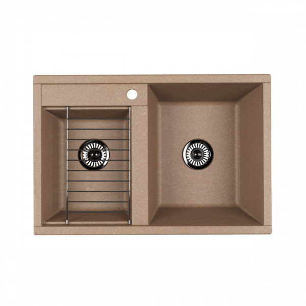 Мойка для кухни врезная Aquaton Делия 78 520x780x218 латте (1.A723.1.32D.E26.0) Мойка для кухни врезная Aquaton Делия 78 520x780x218 латте (1.A723.1.32D.E26.0)