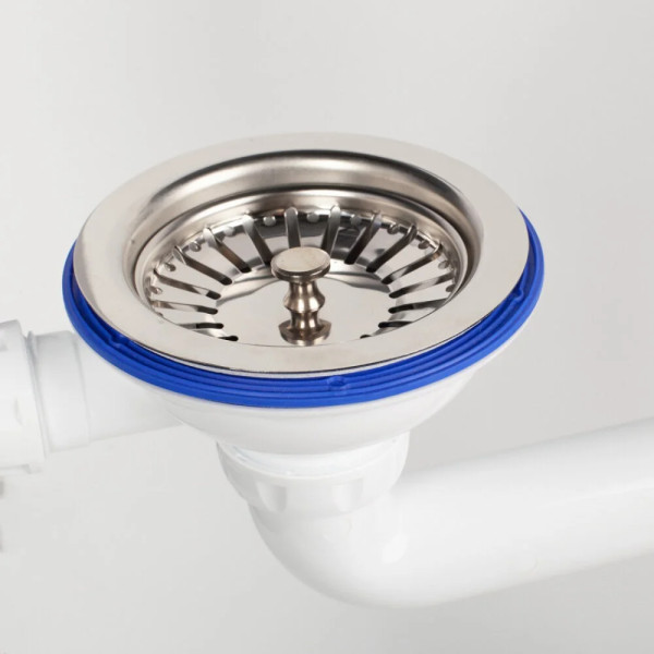 Сифон для мойки Iddis Kitchen Line хром/белый (S21UPS0i84)