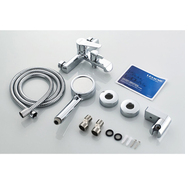 Смеситель для ванны и душа Ledeme с душевым гарнитуром (L3269)