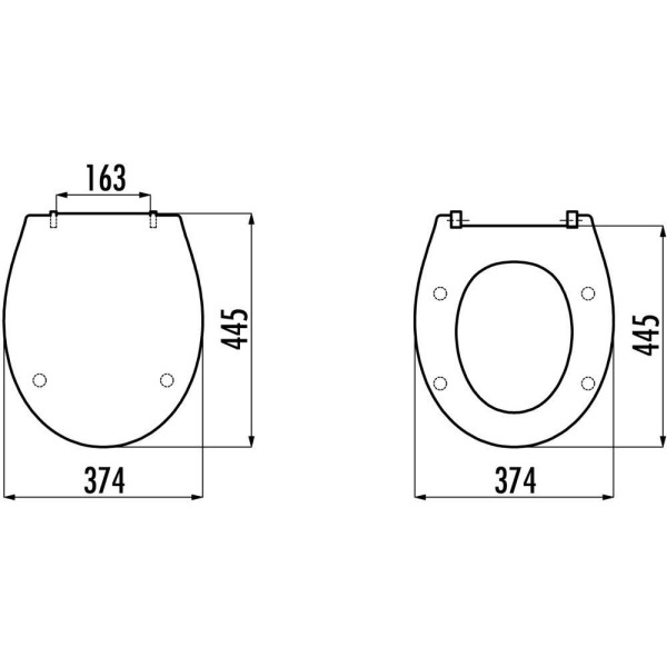 Сиденье для унитаза Creavit Cinar 37,4x44,5 белое (KC4090.00)