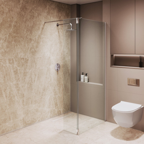 Душевая перегородка RGW WA-051 (WA-010 + Z-071) 1100 стекло прозрачное, профиль хром (351005113-11) Душевая перегородка RGW WA-051 (WA-010 + Z-071) 1100 стекло прозрачное, профиль хром (351005113-11)