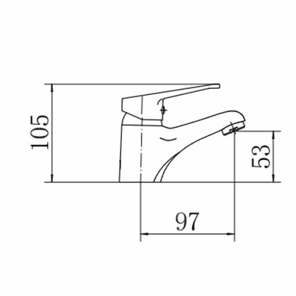 Смеситель для раковины Fashun хром (A1013) Смеситель для раковины Fashun хром (A1013)