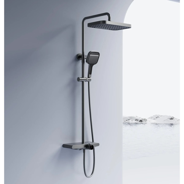 Душевая система на три режима Rea Bari Titanium (REA-P0890)